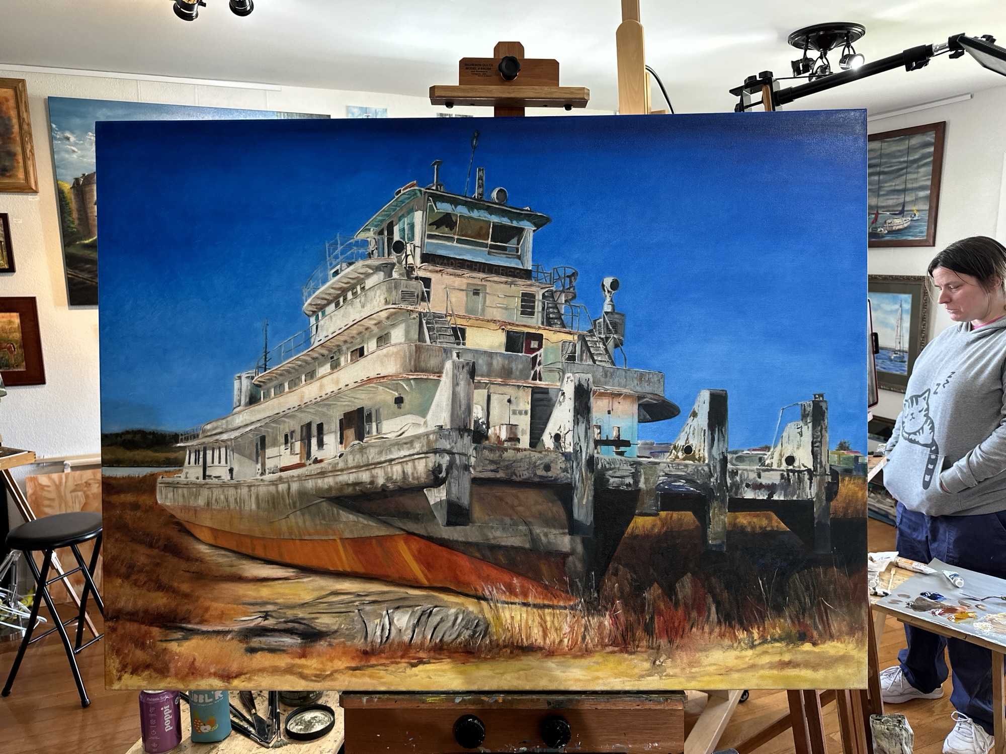 Studio painting completed earlier this year.