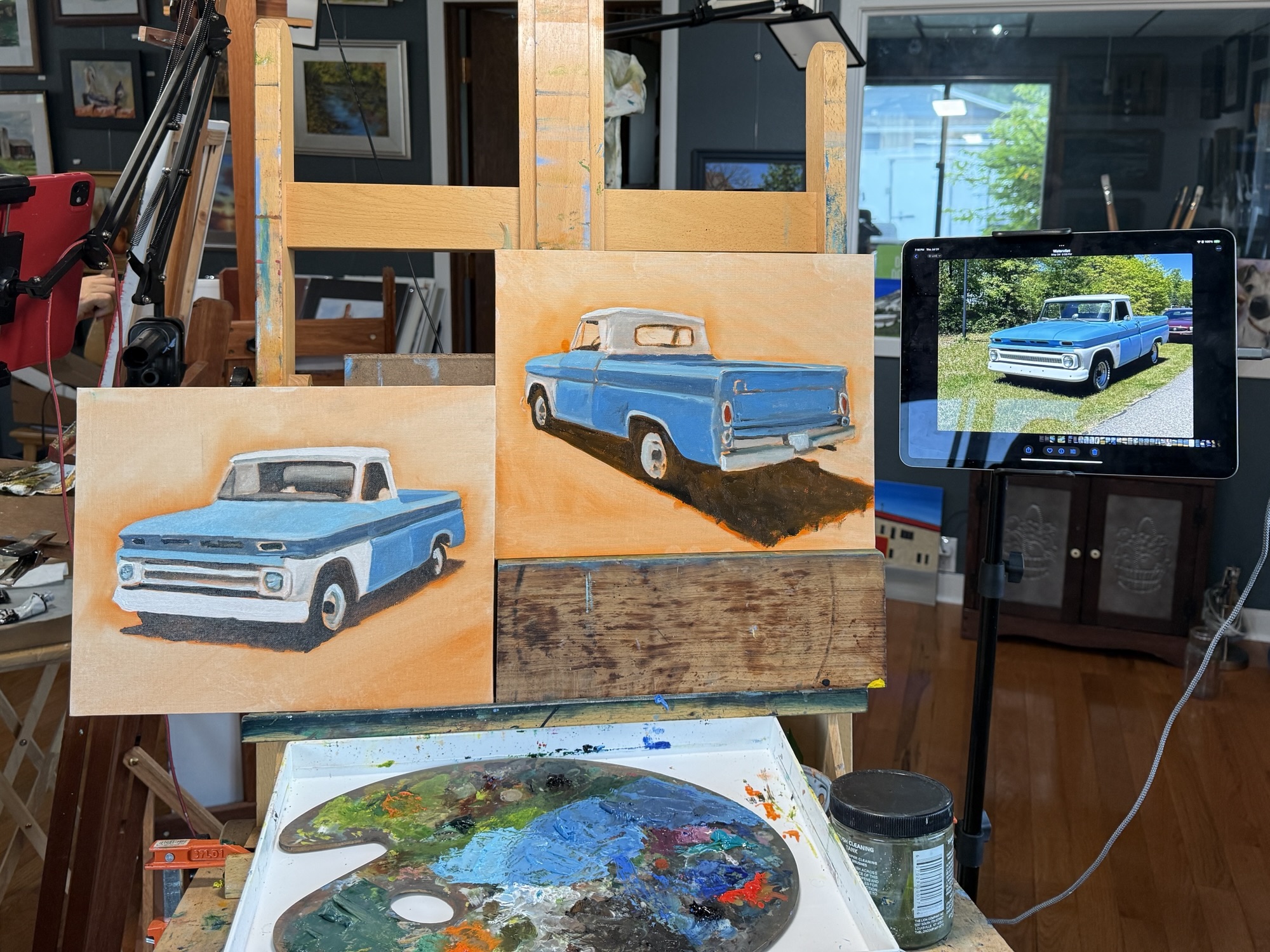 1960’s Chevy C10 paintings day two
