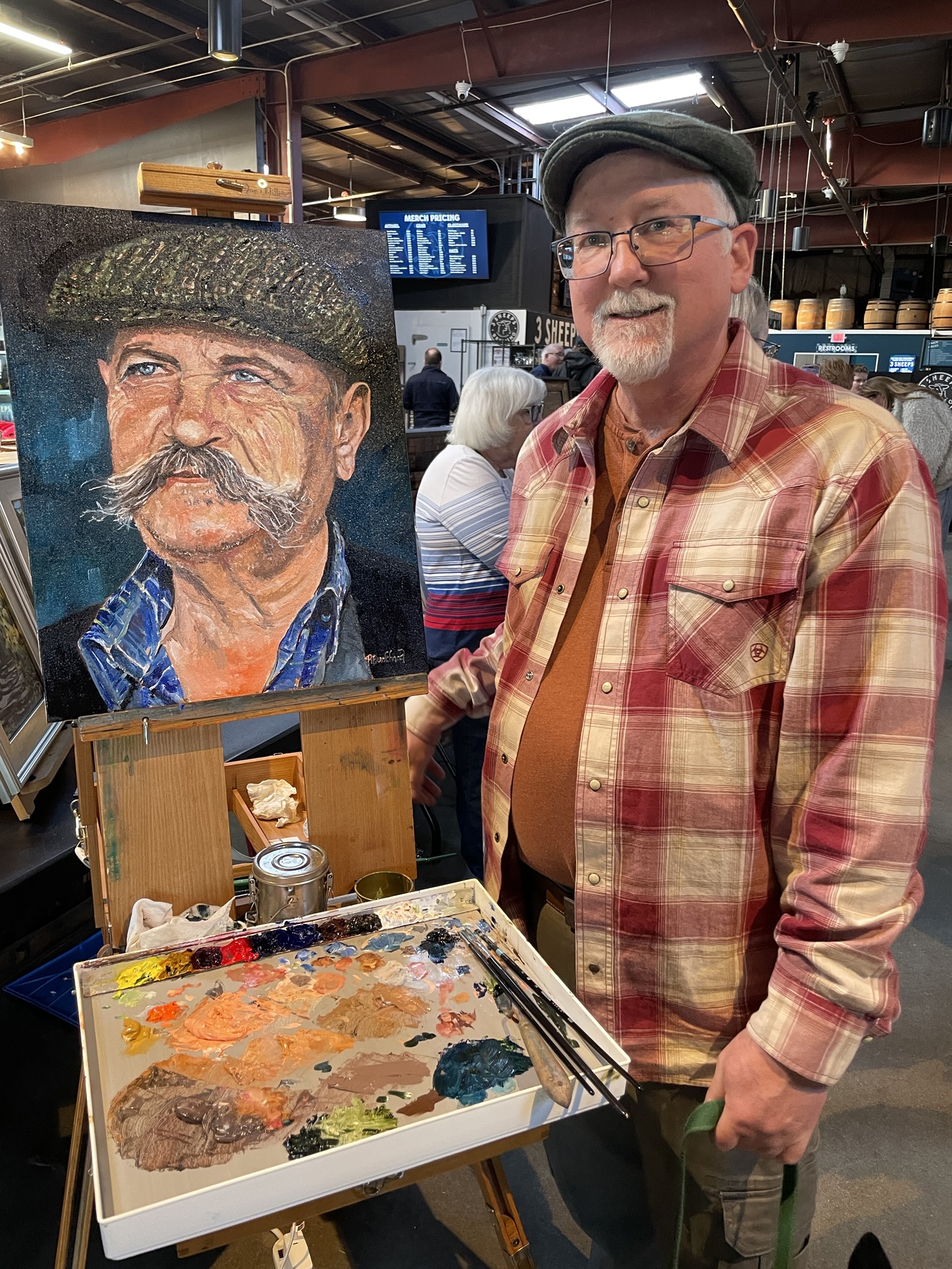 Village Artists Paint Alla Prima at 3 Sheeps for SVA Kidney Cancer Fundraiser